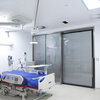 Intensive care room, New Jahra Hospital, Kuwait Intensive care room in hospital with floor-to-ceiling glazing, New Jahra Hospital, Kuwait
