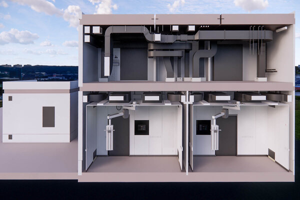 3D Entwurf der neuen OP-Räume für das Klinikum Seefeld