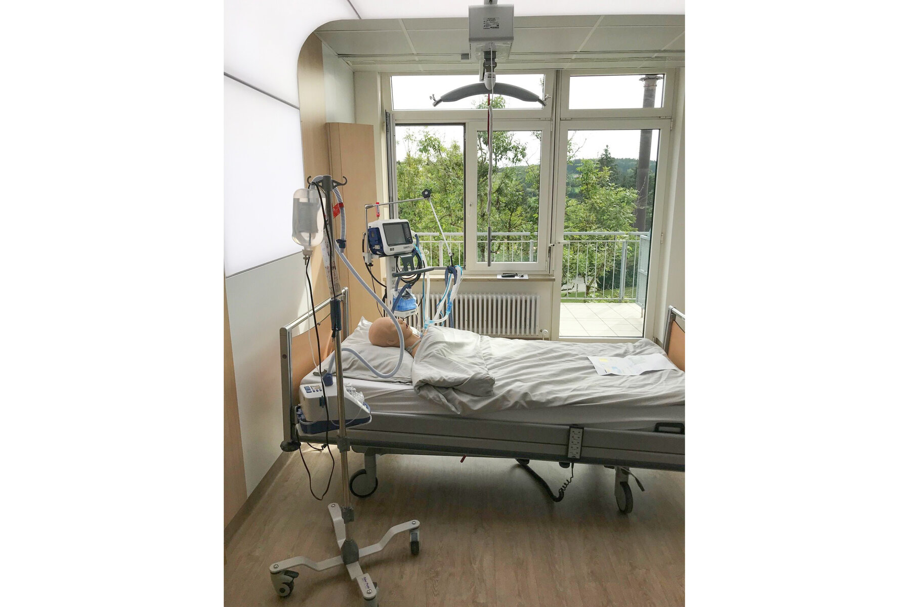 Waldburg Zeil Clinic Wangen, patient room, HT Cover light sail