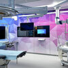 modulare operating room with wall print and integrated medical systems