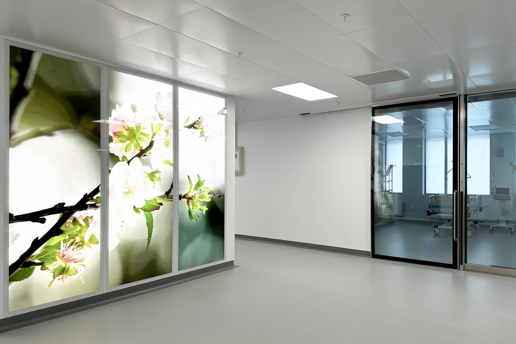 Corridor in an ICU area