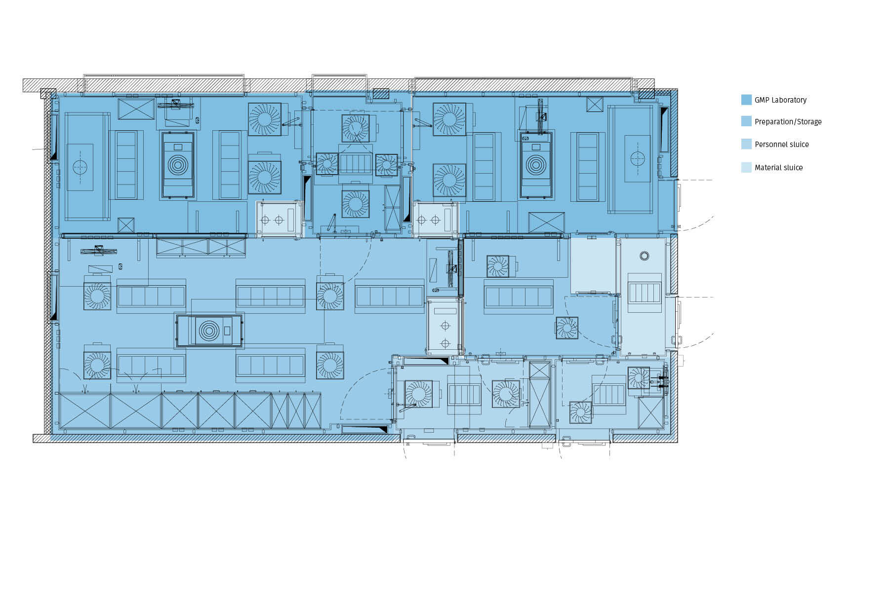 Room Layout GMP laboratory